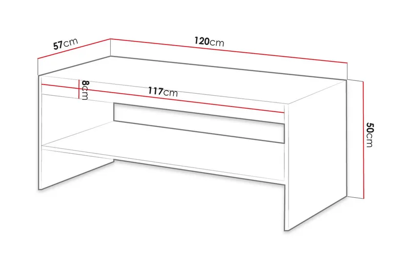Juniskär Sofabord - Eik - Møbler - Bord - Sofabord