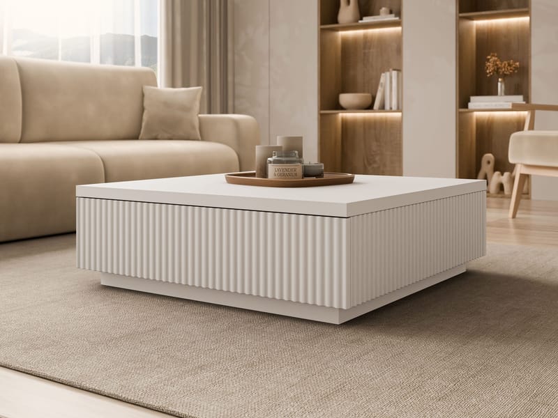 Juvik Sofabord 80 cm - beige - Møbler - Bord - Sofabord