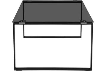 Kaedien Salongbord 110x70 cm Rektangulært i Glass og Metall - Røykgrå - Møbler - Bord - Sofabord