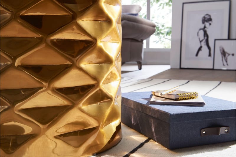 Kaegi Sofabord 44 cm Rundt - Gull - Møbler - Bord - Sofabord