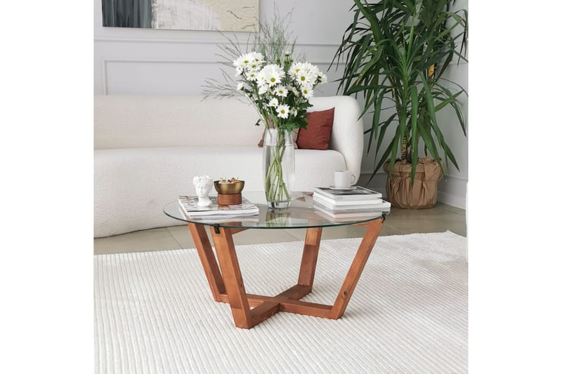 Kafrein Sofabord 75x35x75 cm - Brun - Møbler - Bord - Sofabord