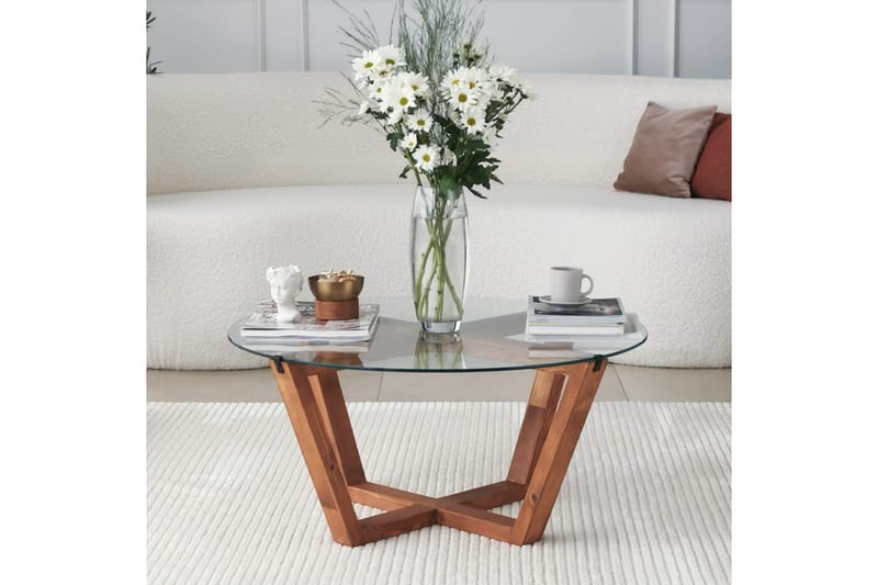 Kafrein Sofabord 75x35x75 cm - Brun - Møbler - Bord - Sofabord