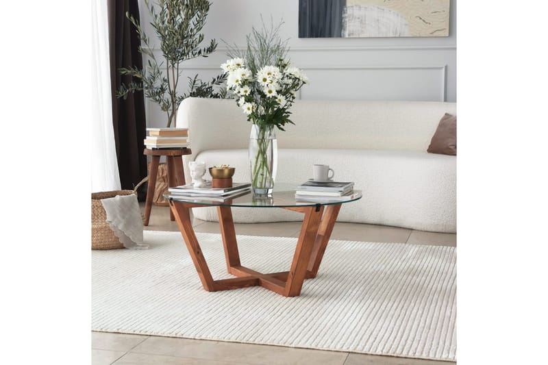 Kafrein Sofabord 75x35x75 cm - Brun - Møbler - Bord - Sofabord