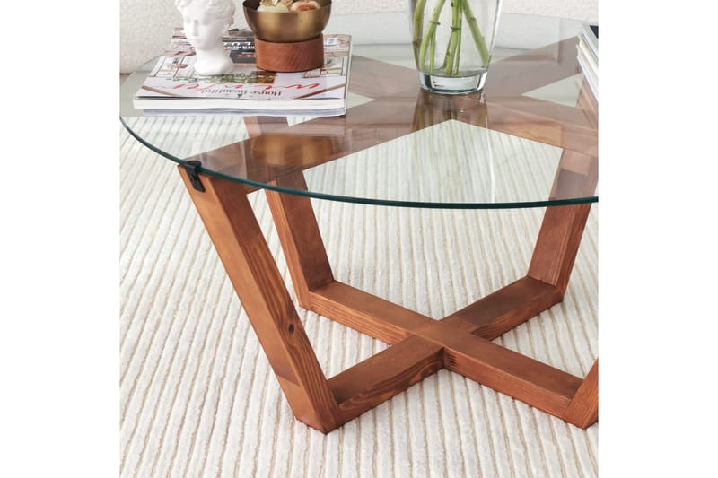 Kafrein Sofabord 75x35x75 cm - Brun - Møbler - Bord - Sofabord