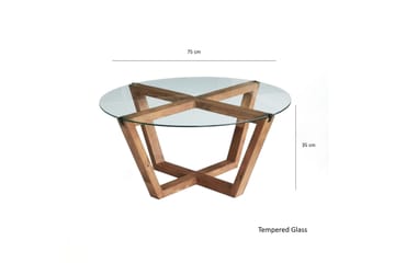 Kafrein Sofabord 75x35x75 cm - Brun - Møbler - Bord - Sofabord