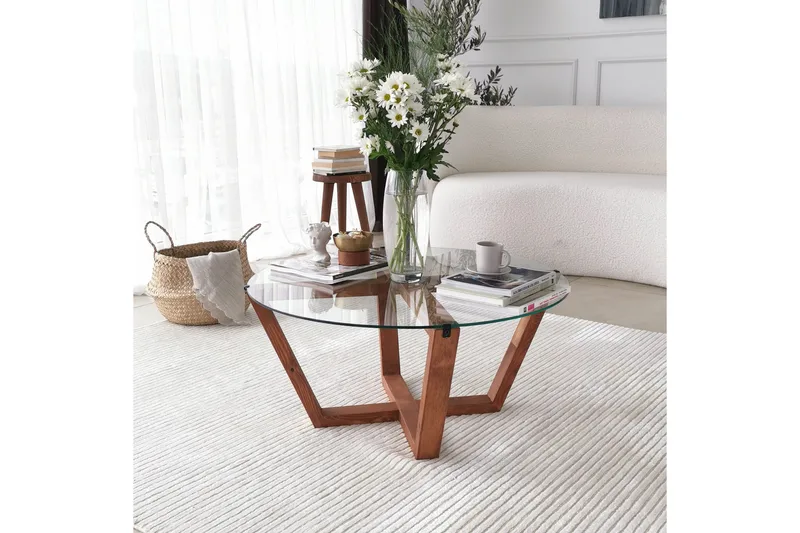 Kafrein Sofabord 75x35x75 cm - Brun - Møbler - Bord - Sofabord