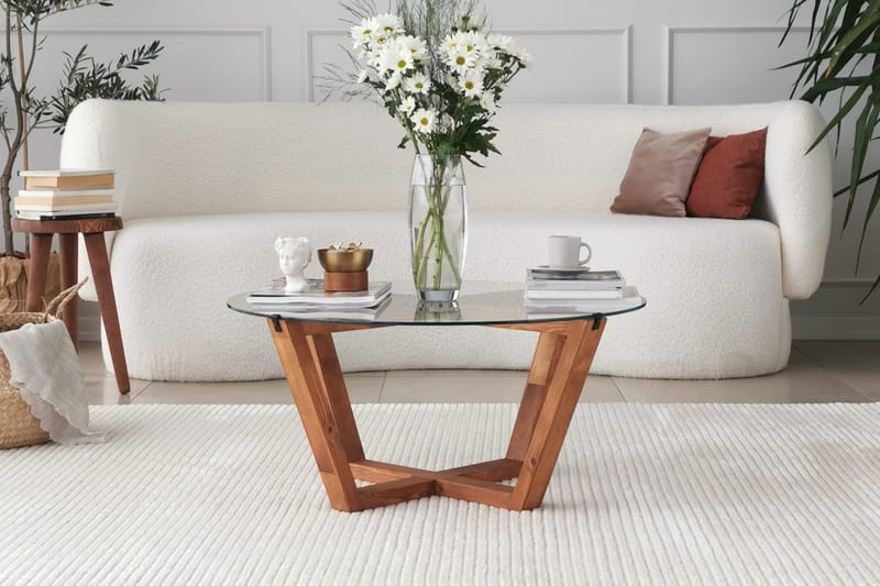 Kafrein Sofabord 75x35x75 cm - Brun - Møbler - Bord - Sofabord