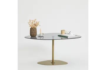 Karamea Sofabord 85 cm - Grå/Gull - Møbler - Bord - Sofabord