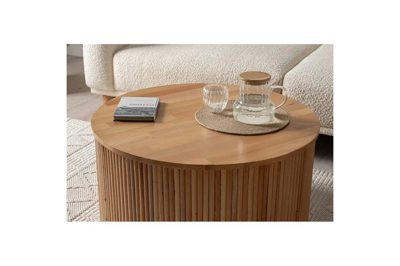 Sofabord Karela Bøk - Rødfarget tre - Møbler - Bord - Sofabord