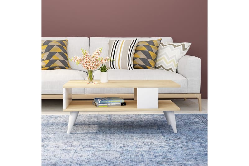 KaRusta Sofabord 90x40x90 cm - Hvit - Møbler - Bord - Sofabord