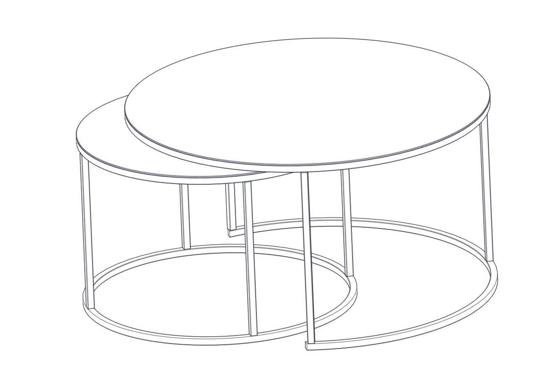 Kashiwa Sofabord 60 cm - Svart - Møbler - Bord - Sofabord