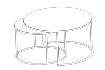 Kashiwa Sofabord 60 cm - Svart - Møbler - Bord - Sofabord