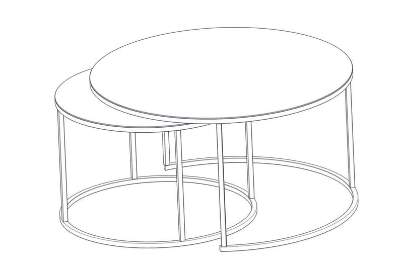 Kashiwa Sofabord 60 cm - Svart - Sofabord