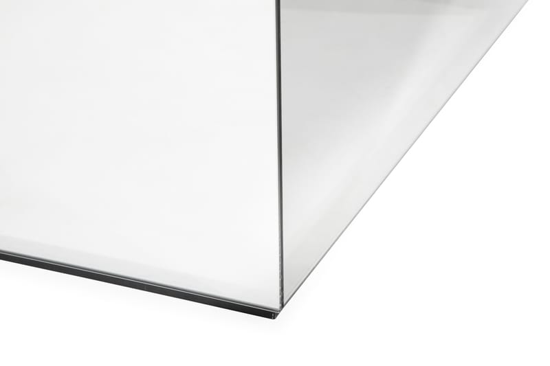 Kerkis Sofabord 60 cm Marmormønster - Spegel/Glass/Svart - Sofabord - Speilbord