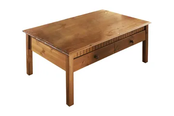 Kersey Sofabord 110 cm med Oppbevaring 2 Skuffer - Rødbrun - Møbler - Bord - Sofabord