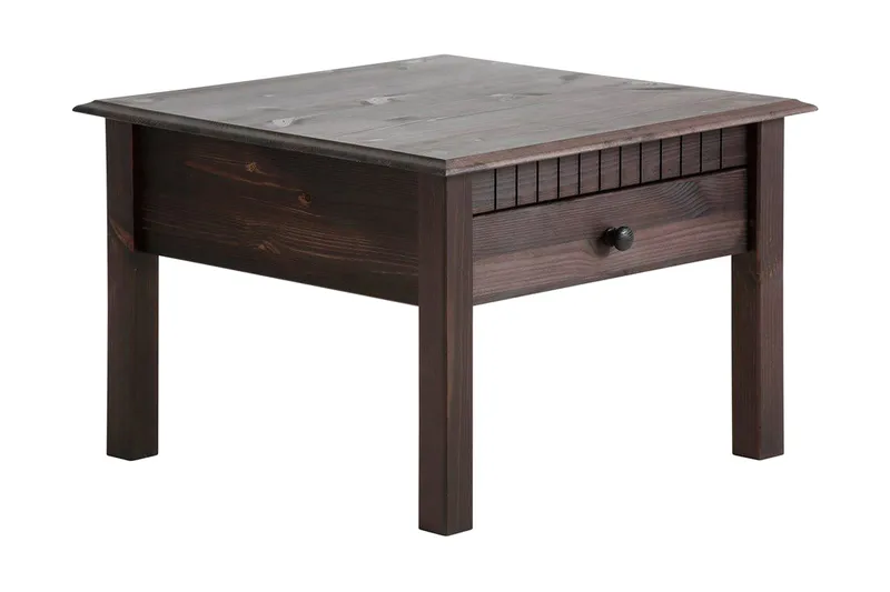 Kersey Sofabord 60 cm med Oppbevaringsskuff, Svart