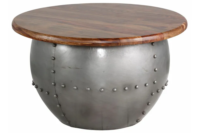 Khalsa Sofabord 75 cm Rundt - MangoTre/Brun - Møbler - Bord - Sofabord