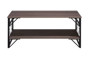Kindertofte Sofabord 120 cm med Oppbevaringshylle - Brungrå - Møbler - Bord - Sofabord