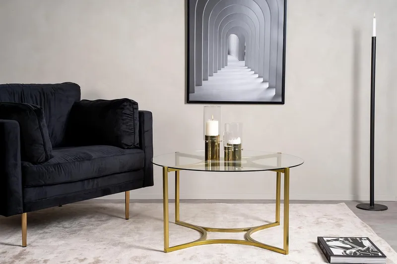 Kivik Sofabord Rundt 75cm - Transparent - Møbler - Bord - Sofabord