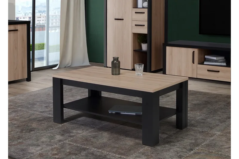 Konitsa Sofabord 110 cm - Brun/Svart - Møbler - Bord - Sofabord