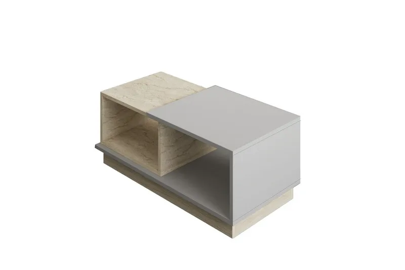 Sofabord Konsept Travertin / Grå, Travertin / Grå