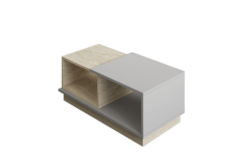 Sofabord Konsept Travertin / Grå, Travertin / Grå