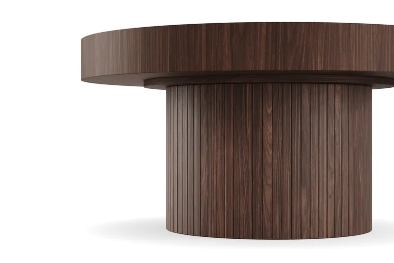 Kopparbo Rundt Sofabord 90 cm - Valnøtt - Møbler - Bord - Sofabord