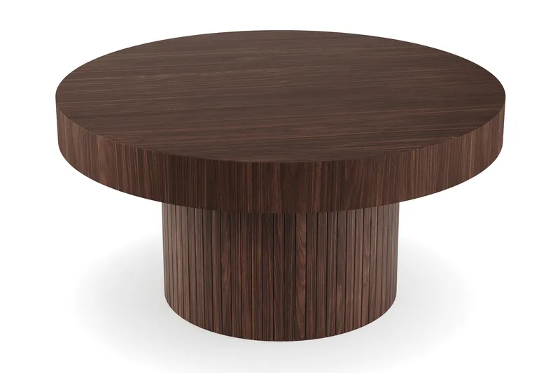 Kopparbo Rundt Sofabord 90 cm - Valnøtt - Møbler - Bord - Sofabord