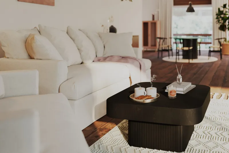 Kopparbo Sofabord 80 cm - Svart Tre - Møbler - Bord - Sofabord