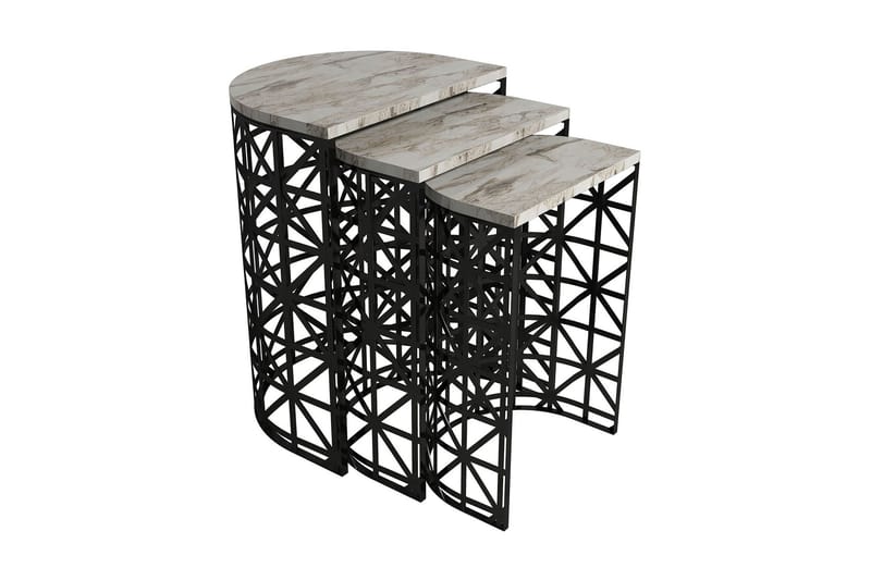 Koraleigh Settbord 46 cm - Hvit - Møbler - Bord - Sofabord