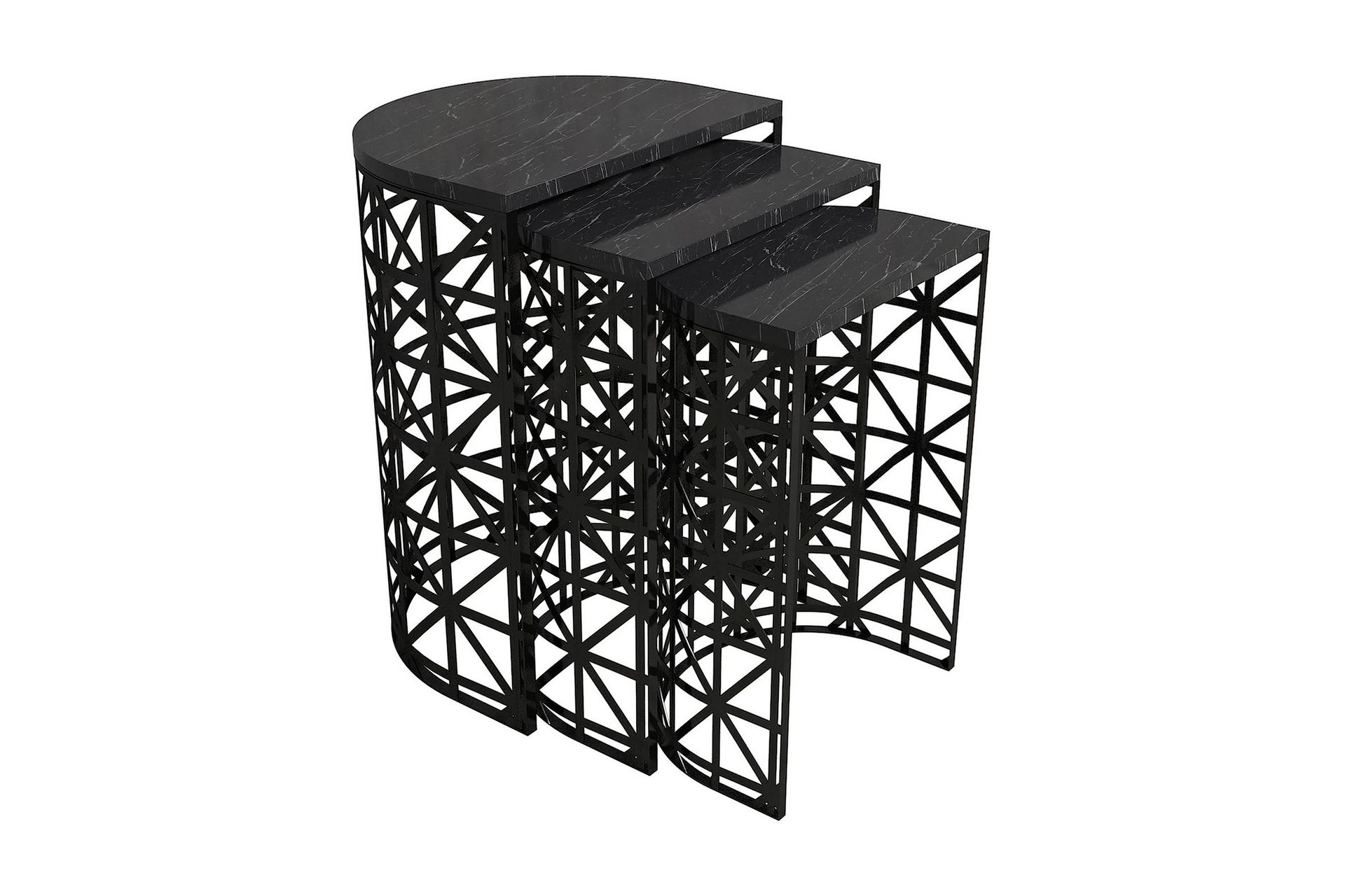 Koraleigh Settbord 46 cm - Svart - Møbler - Bord - Sofabord