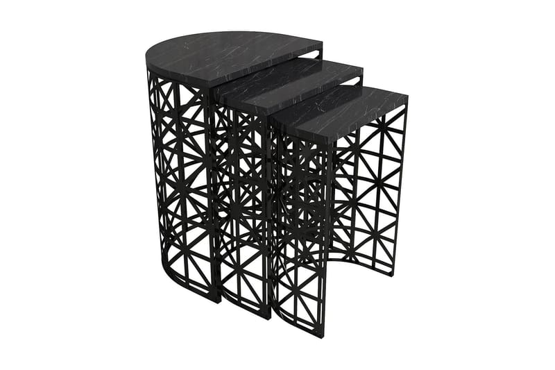 Koraleigh Settbord 46 cm - Svart - Møbler - Bord - Sofabord