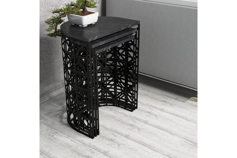 Koraleigh Settbord 46 cm - Svart - Møbler - Bord - Sofabord