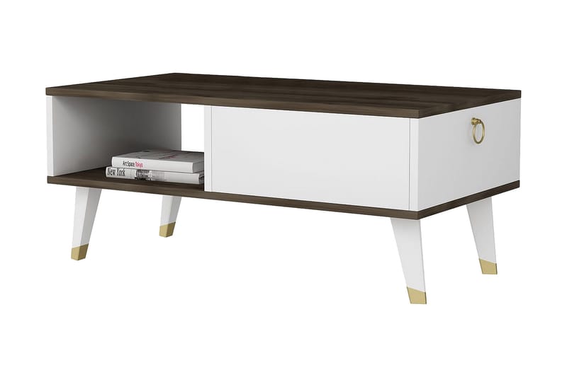 Koruco Sofabord 90x42,4x90 cm - Brun - Møbler - Bord - Sofabord