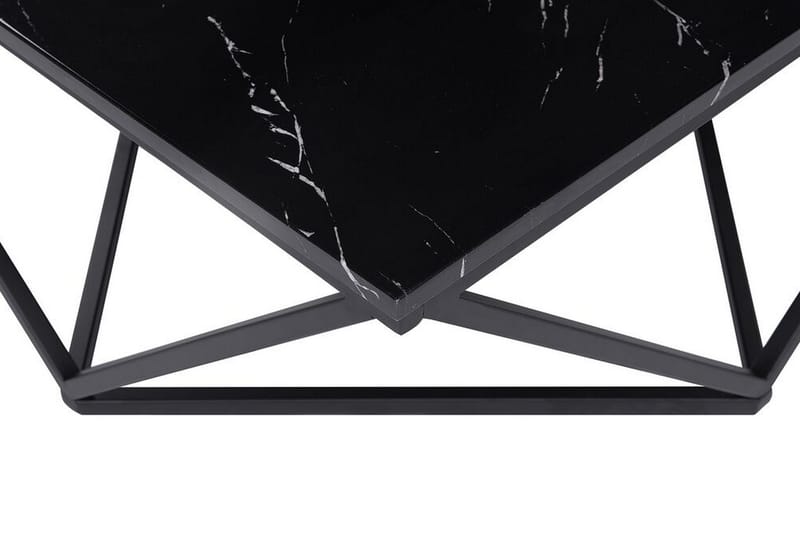 Kubsch Kaffebord Marmormønster - Svart - Møbler - Bord - Sofabord
