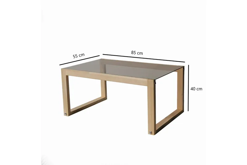 Kuselov Sofabord 85 cm - Lys natur - Møbler - Bord - Sofabord