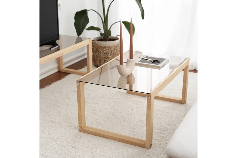 Kuselov Sofabord 85 cm - Lys natur - Møbler - Bord - Sofabord