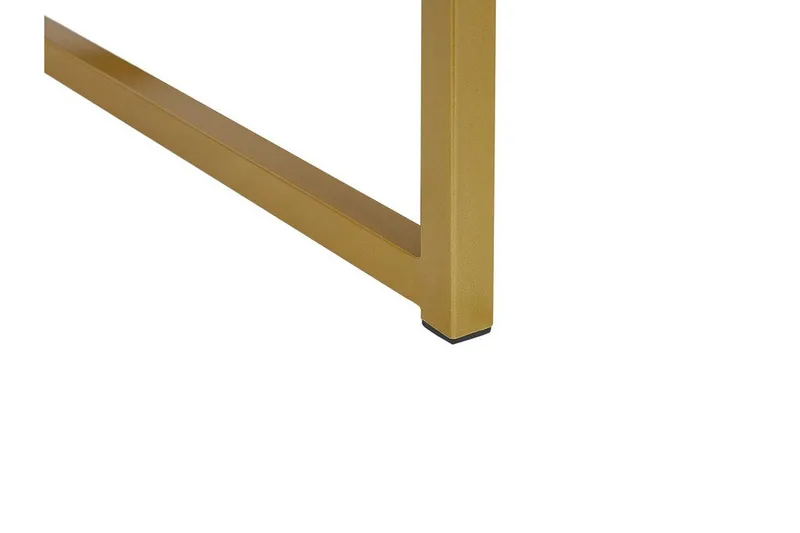 Largona Kvadratisk Sofabord med Skuffer 40 cm i Tre med Metallstativ - Sort - Møbler - Bord - Sofabord