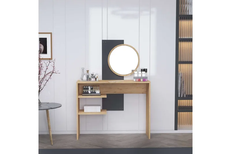 Laxman Sminkebord 96 cm - Blå/Antrasitt - Møbler - Bord - Sminkebord & toalettbord