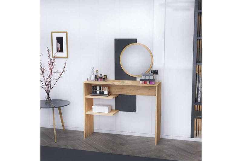 Laxman Sminkebord 96 cm - Blå/Antrasitt - Møbler - Bord - Sminkebord & toalettbord - Sminkebord med speil