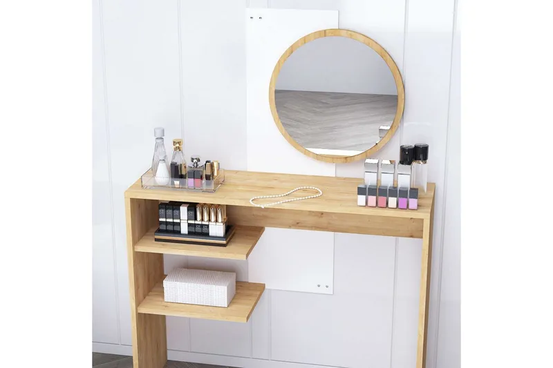 Laxman Sminkebord 96 cm - Blå/Hvit - Møbler - Bord - Sminkebord & toalettbord