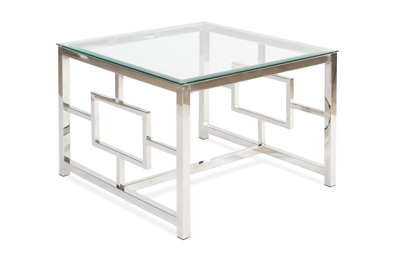 Legnaro Sofabord 70 cm - Glass/Krom - Sofabord