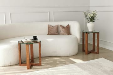 Liepene Settbord 50x40x50 cm Rundt - Brun - Møbler - Bord - Sofabord