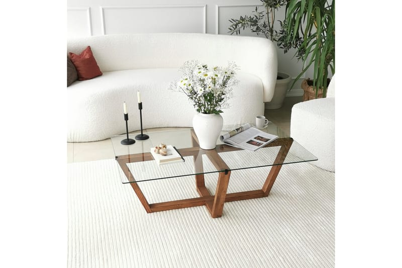 Liepene Sofabord 105x35x105 cm - Brun - Møbler - Bord - Sofabord