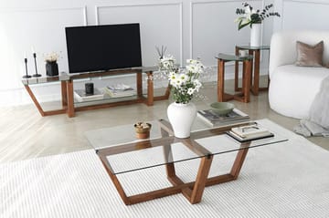 Liepene Sofabord 105x35x105 cm - Brun - Møbler - Bord - Sofabord