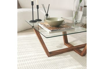 Liepene Sofabord 105x35x105 cm - Brun - Møbler - Bord - Sofabord
