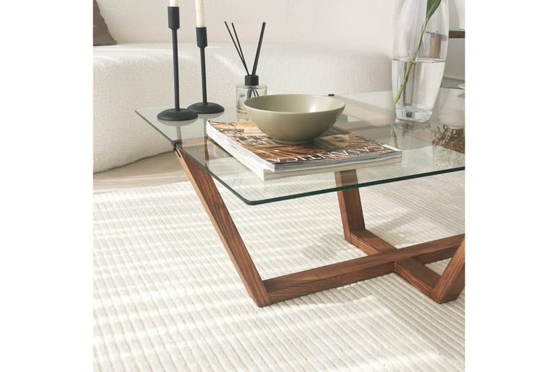 Liepene Sofabord 105x35x105 cm - Brun - Møbler - Bord - Sofabord