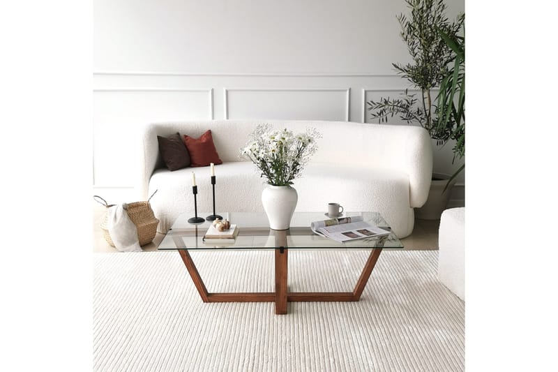 Liepene Sofabord 105x35x105 cm - Brun - Møbler - Bord - Sofabord