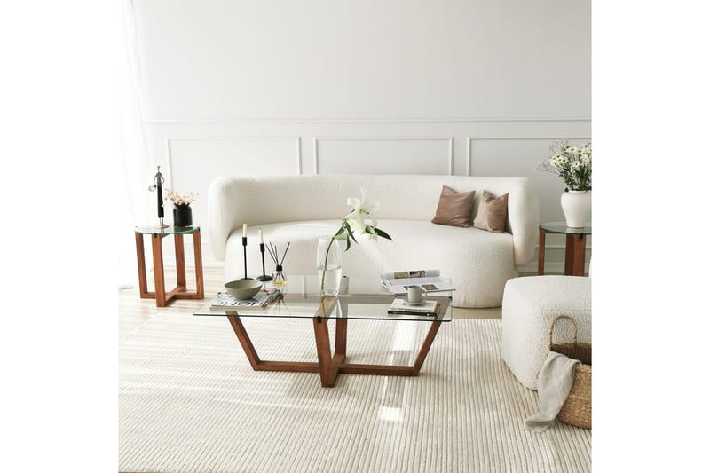 Liepene Sofabord 105x35x105 cm - Brun - Møbler - Bord - Sofabord