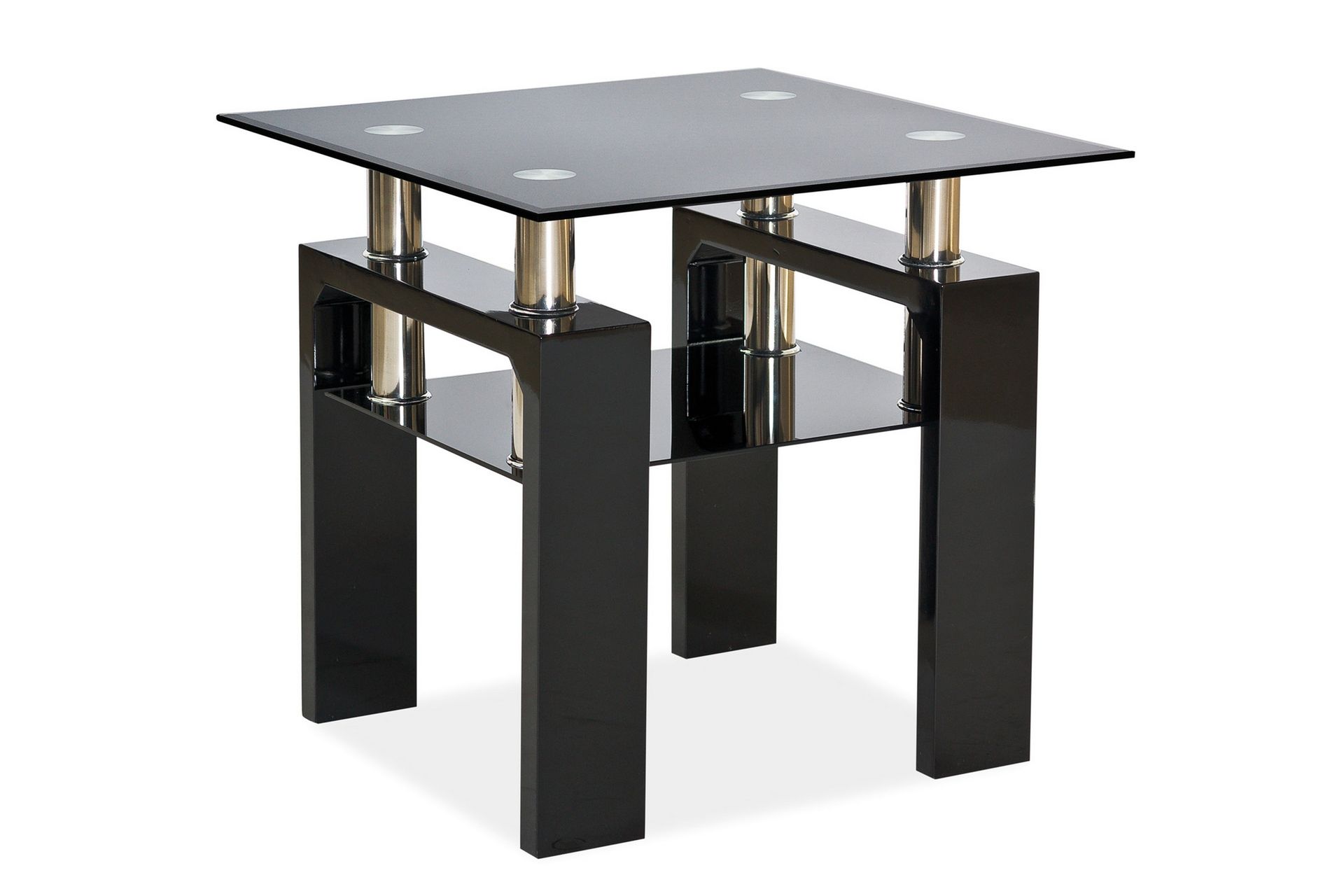 Lissana Sofabord 60 cm - Glass/Svart - Møbler - Bord - Sofabord